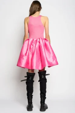 Marques ' Almeida Dresses | PINK MINI DRESS WITH TANK TOP SCOOPED BRIGHTPINK