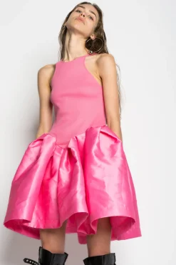 Marques ' Almeida Dresses | PINK MINI DRESS WITH TANK TOP SCOOPED BRIGHTPINK