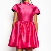 Marques ' Almeida Dresses | Dresses | PINK SHORT SLEEVE PUFF SKIRT DRESS BRIGHTPINK