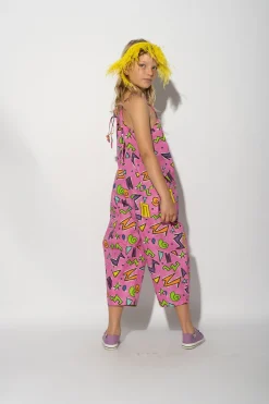 Marques ' Almeida Bottoms | SQUIGGLE PRINT BALLOON JUMPSUIT PINK