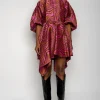 Marques ' Almeida Dresses | Dresses | ZEBRA BROCADE BALLOON SLEEVE DRESS PINK