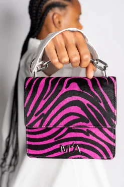 Marques ' Almeida Accessories | PINK ZEBRA PRINT MINI CHAIN M'A BAG