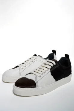 Marques ' Almeida Shoes | PRE-OWNED / CLASSIC SNEAKER IN HAIR LEATHER MULTICOLOUR