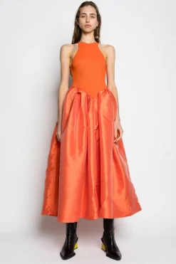 Marques ' Almeida Dresses | PRE-OWNED / DRESS WITH TANK TOP SCOOPED ORANGE
