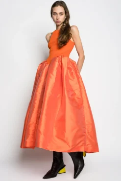 Marques ' Almeida Dresses | PRE-OWNED / DRESS WITH TANK TOP SCOOPED ORANGE