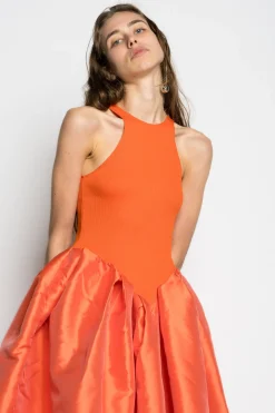 Marques ' Almeida Dresses | PRE-OWNED / DRESS WITH TANK TOP SCOOPED ORANGE