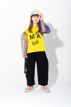 Marques ' Almeida Jersey | Tops | PUFF SLEEVE T SHIRT MULTICOLOUR