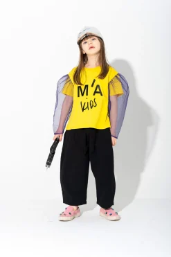 Marques ' Almeida Jersey | Tops | PUFF SLEEVE T SHIRT MULTICOLOUR