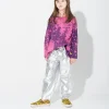 Marques ' Almeida Jersey | Tops | PURPLE AND SPLATTERED LONG SLEEVE TOP PINK