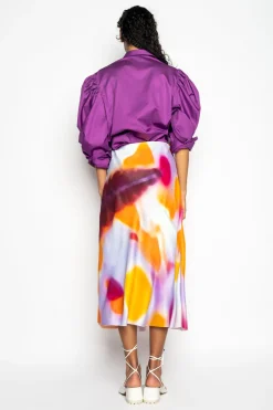 Marques ' Almeida Tops | Tops | BALLOON SLEEVE SHIRT PURPLE