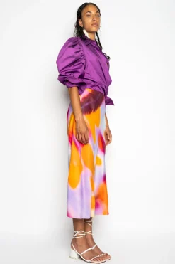 Marques ' Almeida Tops | Tops | BALLOON SLEEVE SHIRT PURPLE