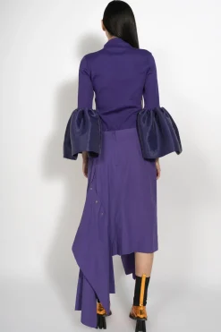 Marques ' Almeida Bottoms | DECONSTRUCTED SKIRT PURPLE