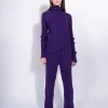 Marques ' Almeida Knitwear | Bottoms | KNITTED TROUSERS PURPLE