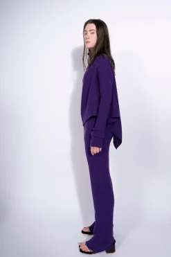 Marques ' Almeida Knitwear | Bottoms | KNITTED TROUSERS PURPLE