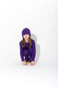 Marques ' Almeida Knitwear | Bottoms | MERINO KNIT TROUSERS PURPLE