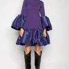 Marques ' Almeida Dresses | Dresses | PUFF SLEEVE AND HEM DRESS PURPLE