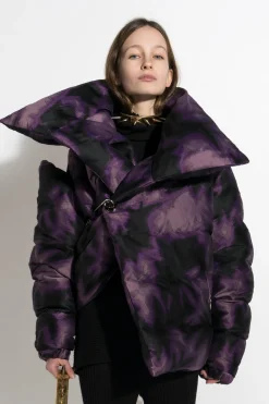 Marques ' Almeida Outerwear | PURPLE TIE DYE M'A PUFFER JACKET MULTICOLOUR