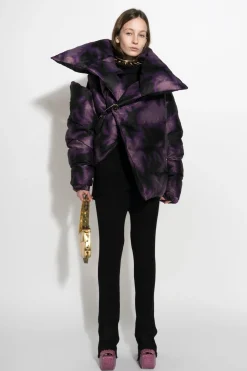Marques ' Almeida Outerwear | PURPLE TIE DYE M'A PUFFER JACKET MULTICOLOUR