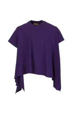 Marques ' Almeida Jersey | Tops | T-SHIRT WITH SIDE FLAPS PURPLE