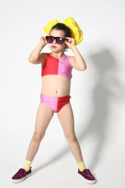 Marques ' Almeida Swimwear | RED AND PINK SWIMWEAR BIKINI SET MULTICOLOUR