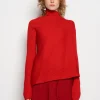 Marques ' Almeida Knitwear | Tops | DRAPED JUMPER IN MERINO KNIT RED