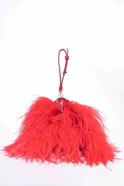 Marques ' Almeida Accessories | FEATHER BAG RED