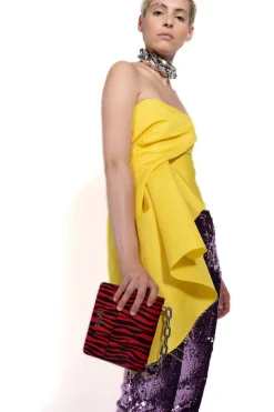 Marques ' Almeida Accessories | TIGER PRINT MINI CHAIN M'A BAG RED