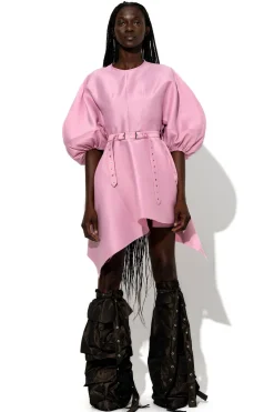 Marques ' Almeida Dresses | Dresses | SILK TAFFETA BALLOON SLEEVE DRESS PINK