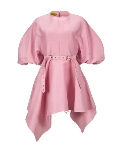 Marques ' Almeida Dresses | Dresses | SILK TAFFETA BALLOON SLEEVE DRESS PINK
