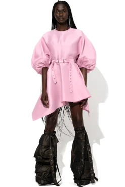 Marques ' Almeida Dresses | Dresses | SILK TAFFETA BALLOON SLEEVE DRESS PINK