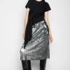 Marques ' Almeida Bottoms | Bottoms | CLASSIC SLIP SKIRT SILVER