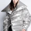 Marques ' Almeida Outerwear | M'A PUFFER JACKET SILVER