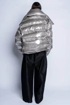 Marques ' Almeida Outerwear | M'A PUFFER JACKET SILVER