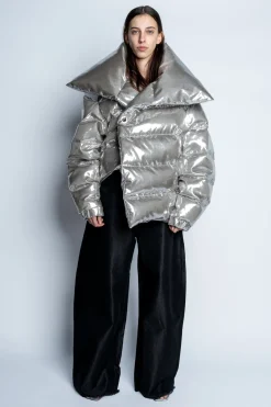 Marques ' Almeida Outerwear | M'A PUFFER JACKET SILVER