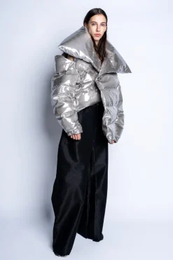 Marques ' Almeida Outerwear | M'A PUFFER JACKET SILVER