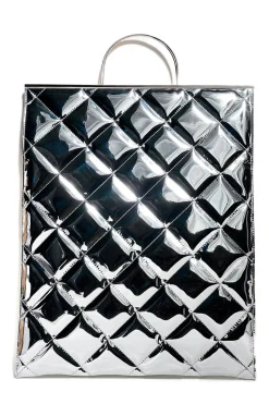 Marques ' Almeida Accessories | QUILTED SHOPPER SILVER
