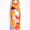 Marques ' Almeida Bottoms | Bottoms | SLIP PRINTED SATIN SKIRT MULTICOLOUR