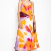 Marques ' Almeida Tops | Tops | SLIP PRINTED SATIN SPAGHETTI STRAP TOP MULTICOLOUR