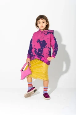 Marques ' Almeida Tops | Jersey | SPLATTERED FLEECE HOODIE PURPLE