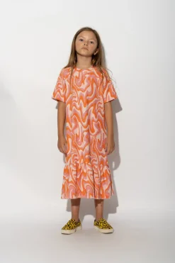 Marques ' Almeida Dresses | TERRY WAVY PRINT GATHERED DRESS MULTICOLOUR