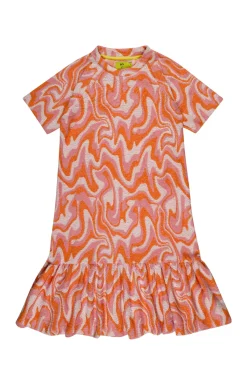 Marques ' Almeida Dresses | TERRY WAVY PRINT GATHERED DRESS MULTICOLOUR