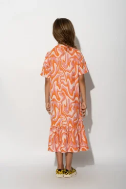 Marques ' Almeida Dresses | TERRY WAVY PRINT GATHERED DRESS MULTICOLOUR