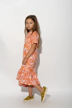 Marques ' Almeida Dresses | TERRY WAVY PRINT GATHERED DRESS MULTICOLOUR