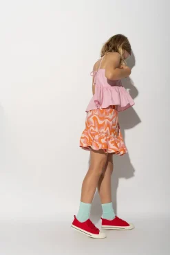 Marques ' Almeida Bottoms | TERRY WAVY PRINT SHORT SKIRT MULTICOLOUR