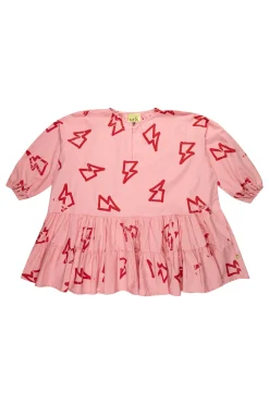 Marques ' Almeida Dresses | THUNDER PRINT GATHERED DRESS PINK