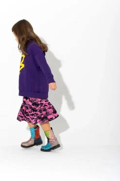 Marques ' Almeida Jersey | Tops | THUNDER PRINT HOODIE PURPLE