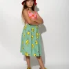 Marques ' Almeida Bottoms | HANDS PRINT GATHERED SKIRT TURQUOISE