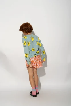 Marques ' Almeida Jersey | Tops | HANDS PRINT LONG SLEEVE TOP TURQUOISE