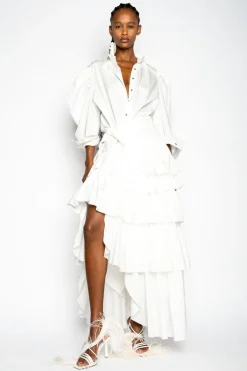 Marques ' Almeida Tops | Tops | BALLOON SLEEVE SHIRT WHITE