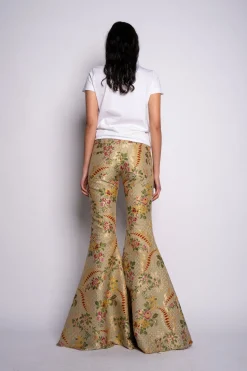 Marques ' Almeida Tops | Tops | CAP SLEEVE T-SHIRT WITH GOLD LOGO WHITE